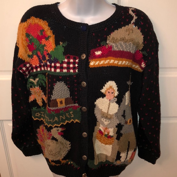 Thanksgiving Cardigan Sweater 